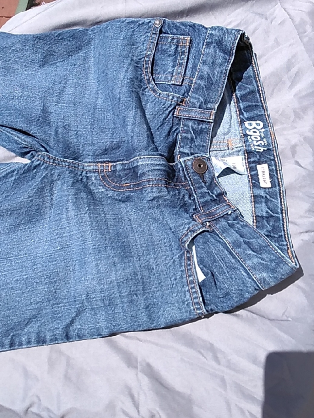 OshKosh B'gosh Classic Blue Kids Denim Jeans 10R NWOT